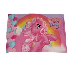 My Little Pony Pillow Case 2008 Pink Standard Pinkie Pie Starsong double sided